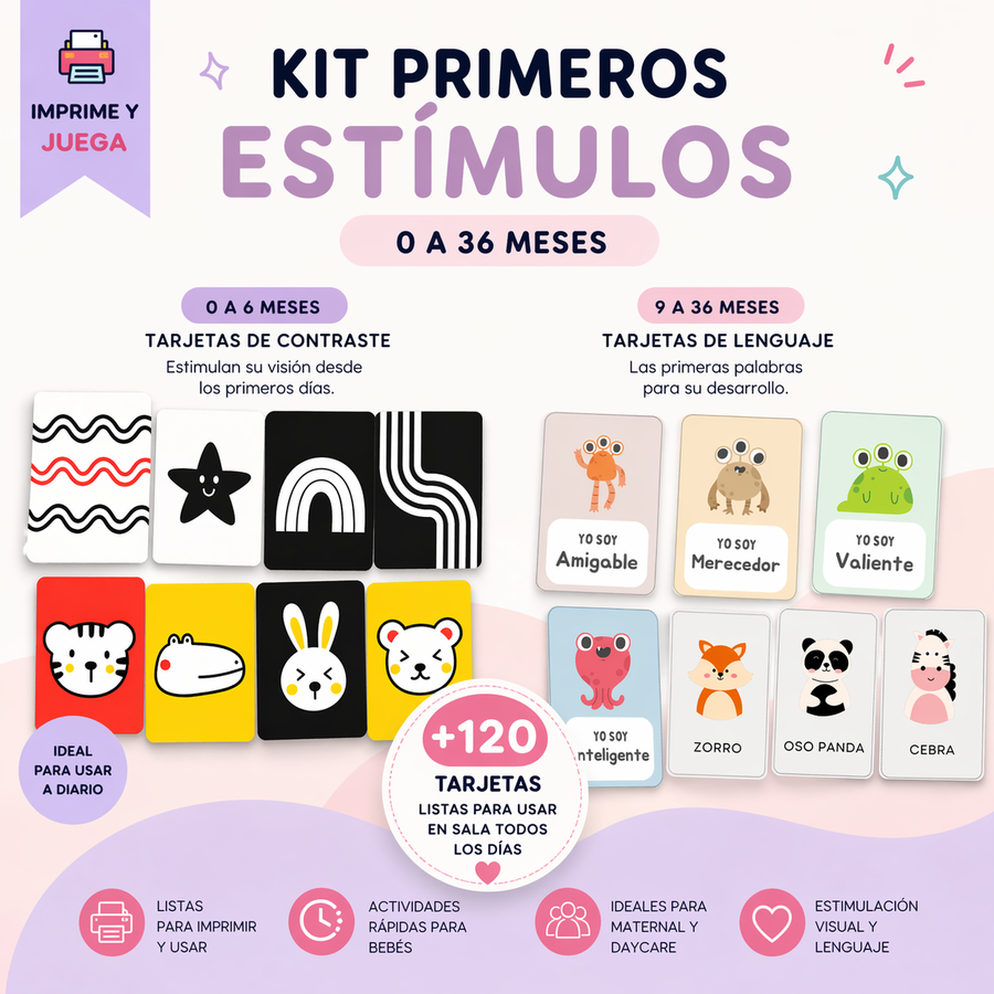 Kit Primeros Estímulos (3–36 meses)